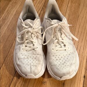 Hoka Women's Cream Athletic Shoes